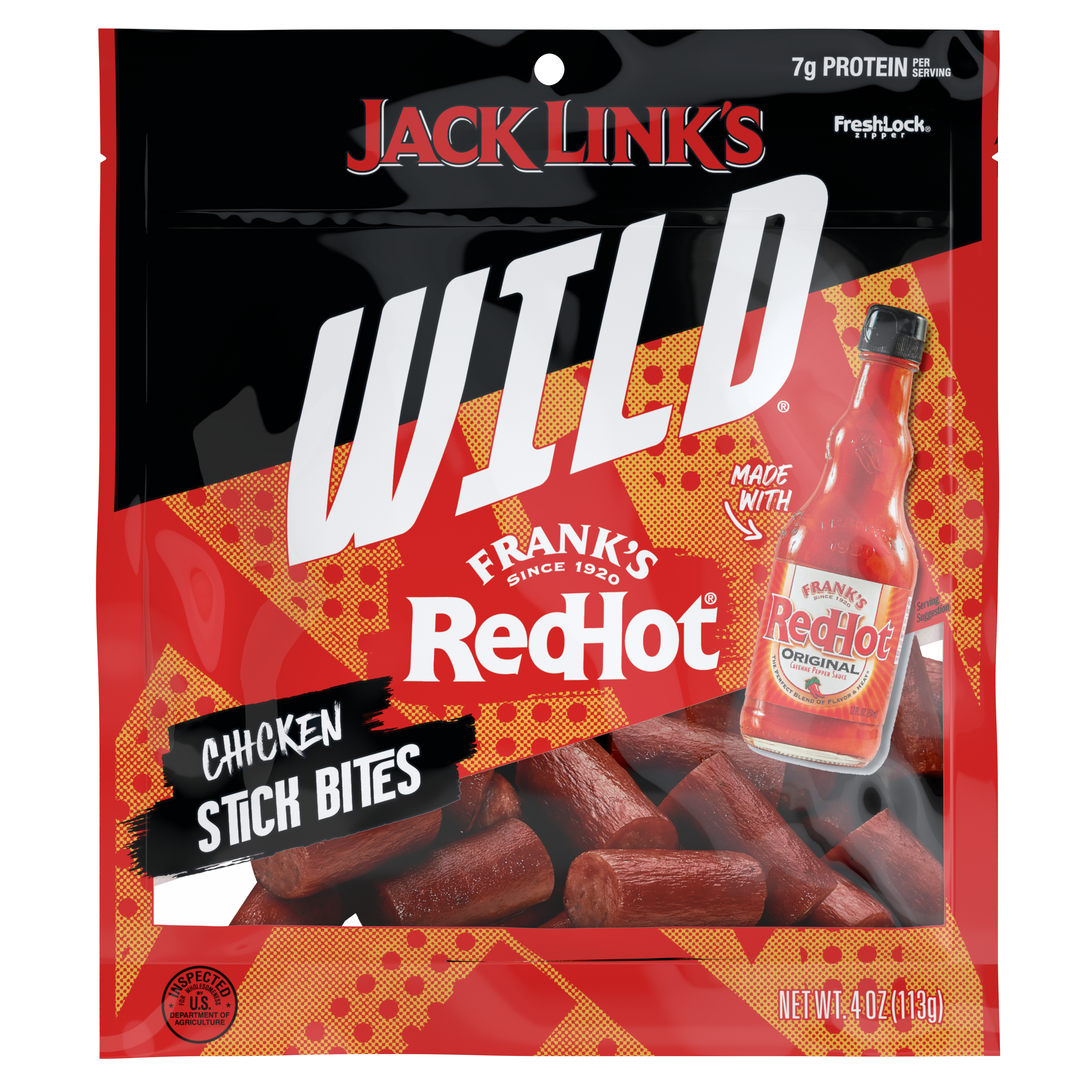 Frank's RedHot Chicken Sticks | Protein Meat Snacks | Jack Link's