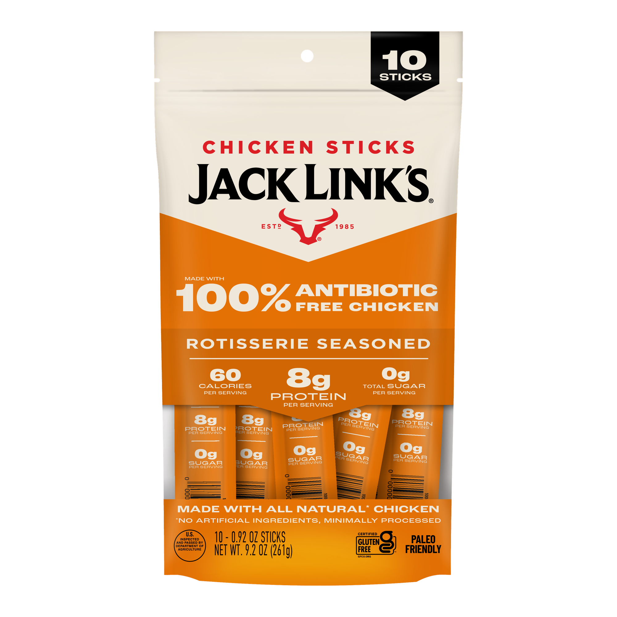 555 SSX Stick プラス 120g (2g×60本) Rotisserie Chicken Stick Multipack | Protein Snack | Jack Link's