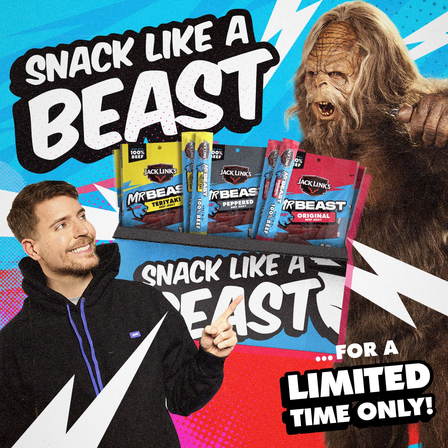 Jack Link’s and MrBeast Announce Meat Snack Line