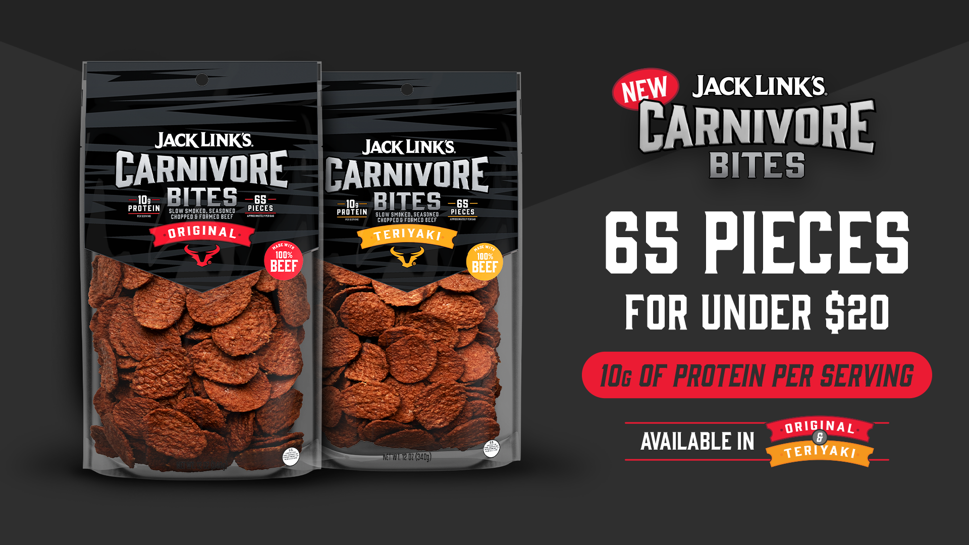 Jack Link’s Unleashes Carnivore Bites for Value-Seeking Protein Snackers