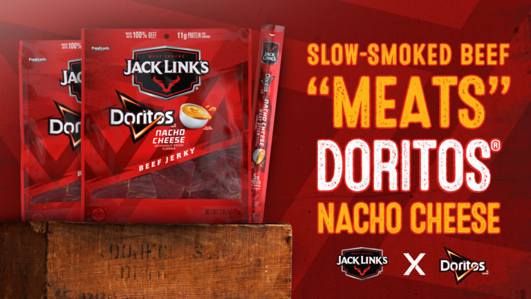 JACK LINK’S® and PEPSICO® FOODS LAUNCH DORITOS® NACHO CHEESE FLAVORED BEEF JERKY AND MEAT STICKS