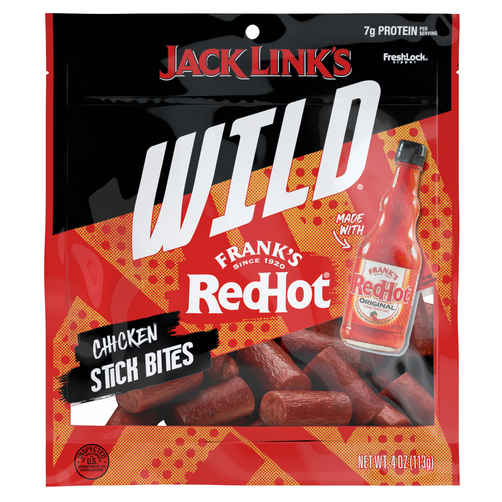 ぎーまん　フランキンセンス RED 300g Frank's RedHot Chicken Sticks | Protein Meat Snacks | Jack Link's
