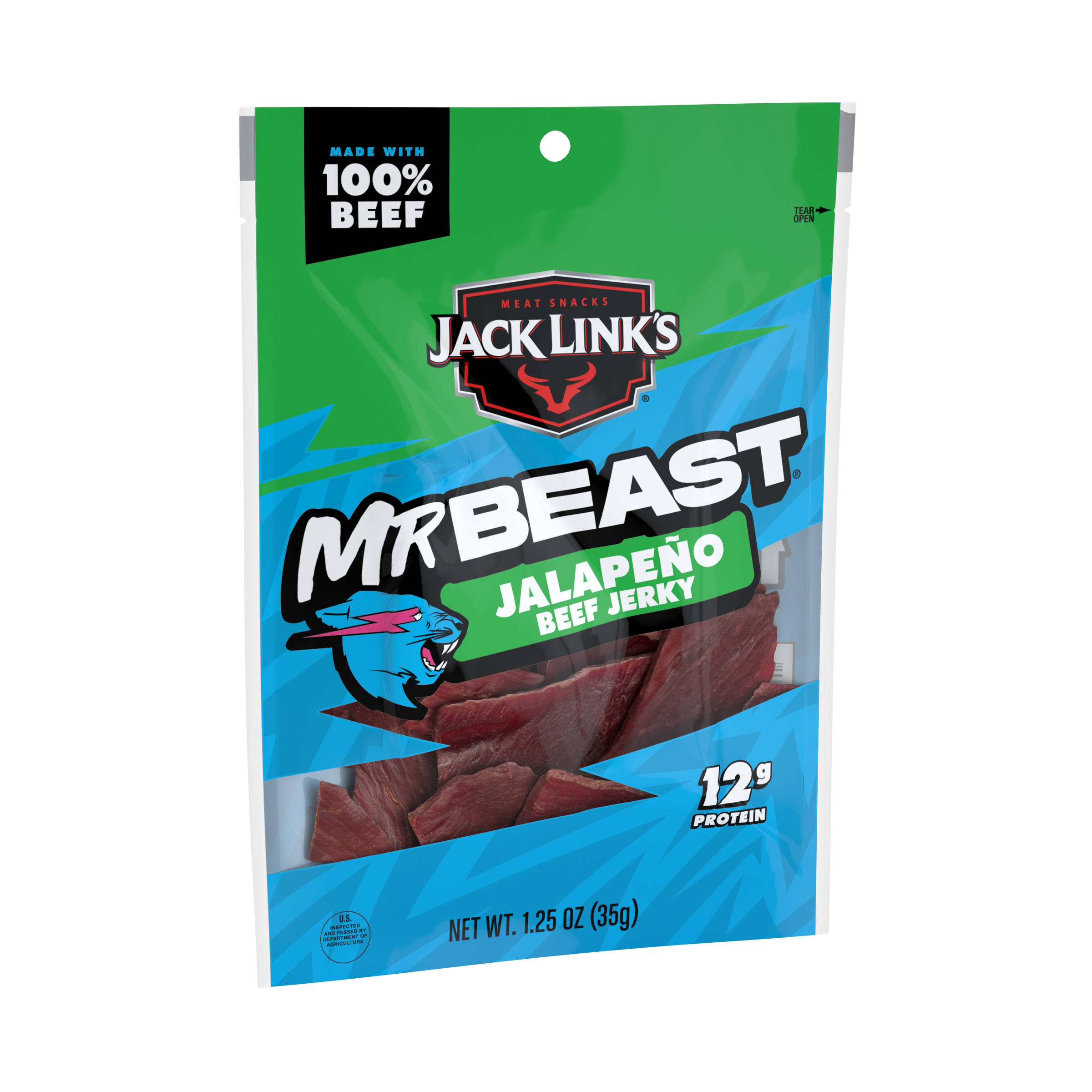 Jack Link's x MrBeast Jalapeño Beef Jerky