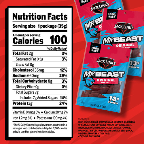 Jack Link's x MrBeast Original Beef Jerky