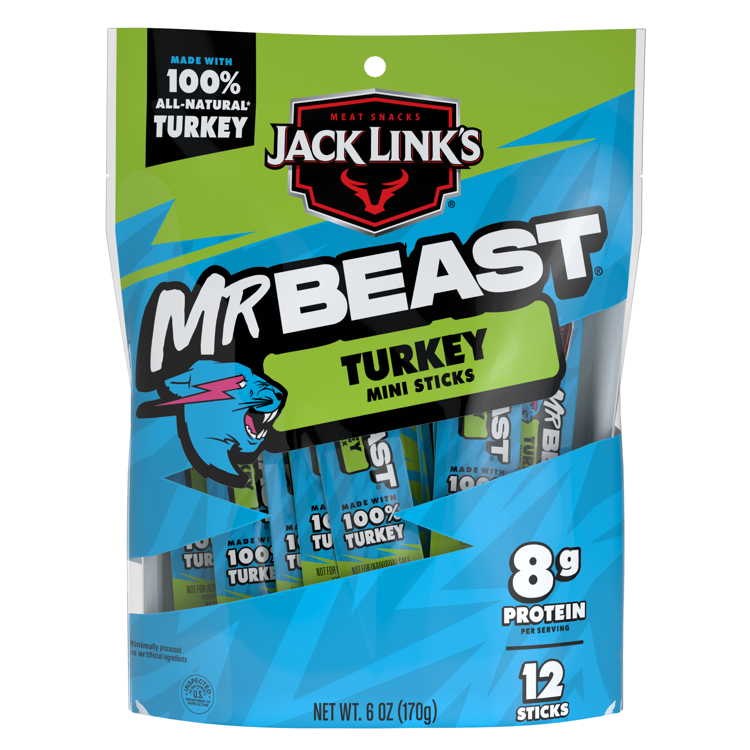 Jack Link's x MrBeast Turkey Mini Sticks