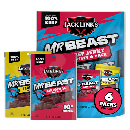 MrBeast x Jack Link's Teriyaki Beef Jerky Variety Pack