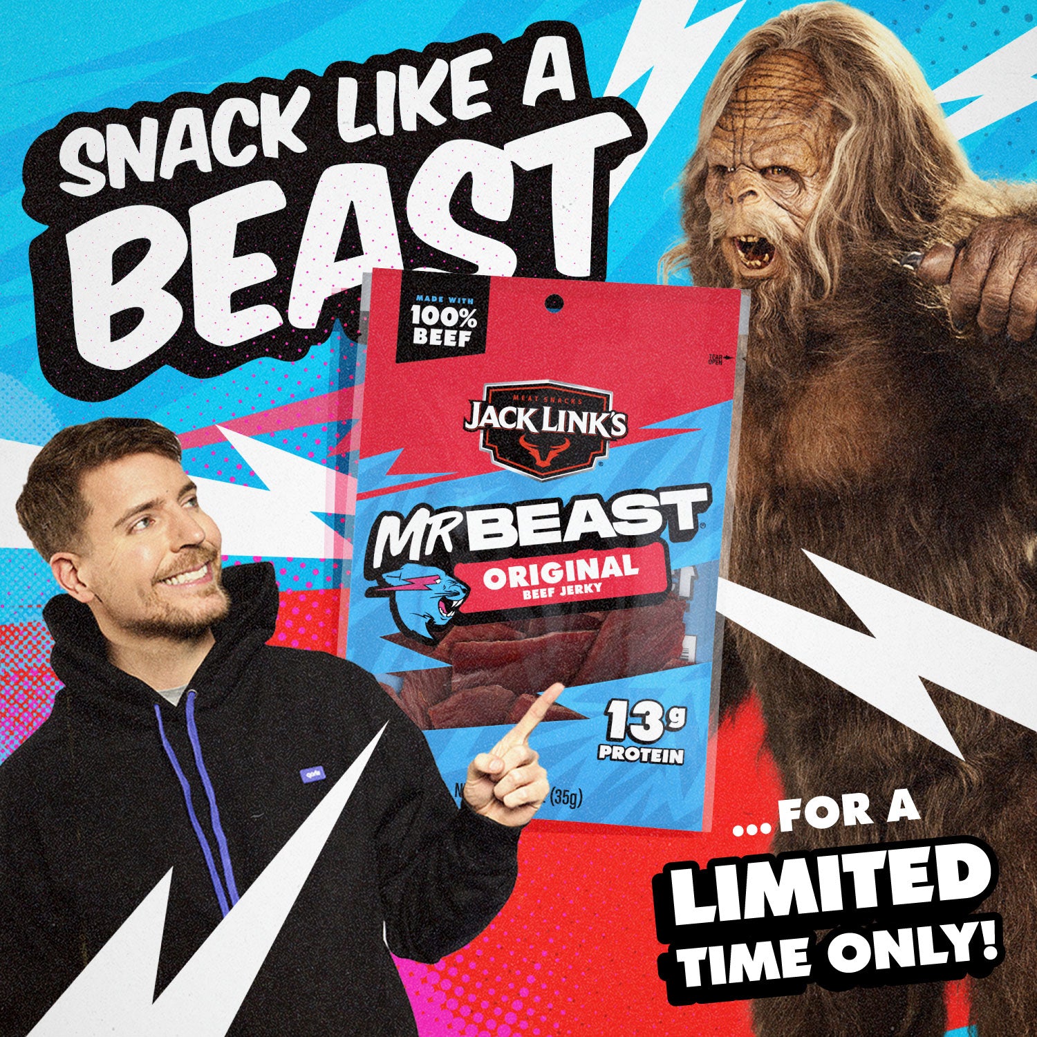 Jack Link's x MrBeast Original Beef Jerky