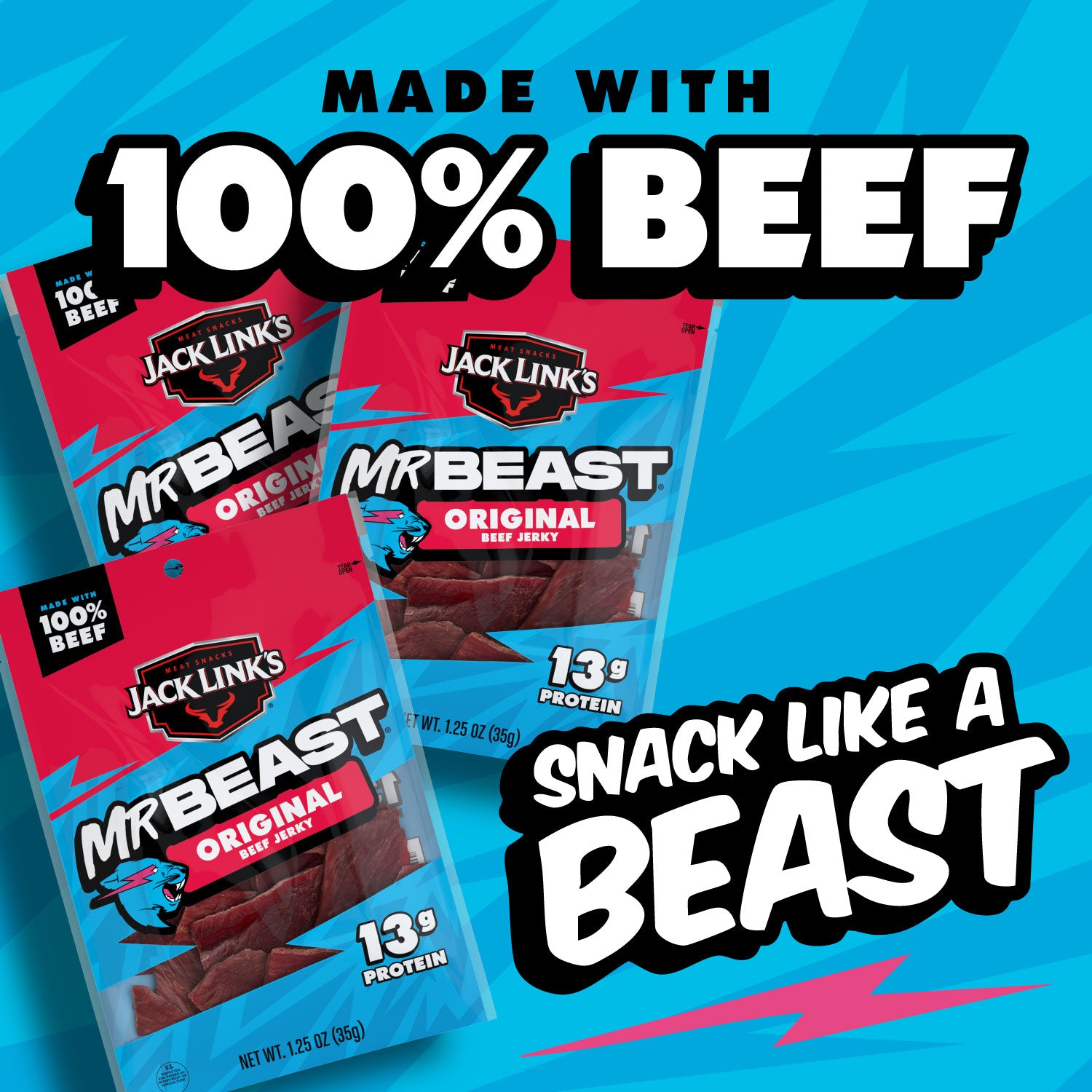 Jack Link's x MrBeast Original Beef Jerky