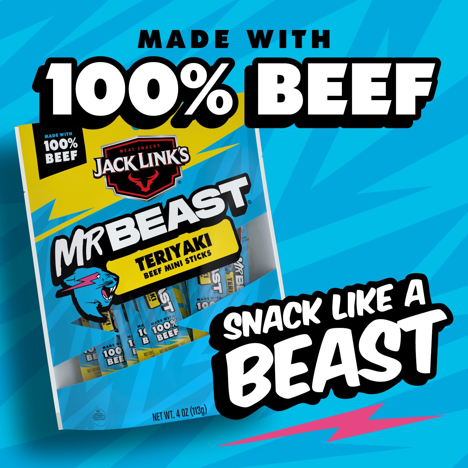 Jack Link's x MrBeast Teriyaki Mini Sticks