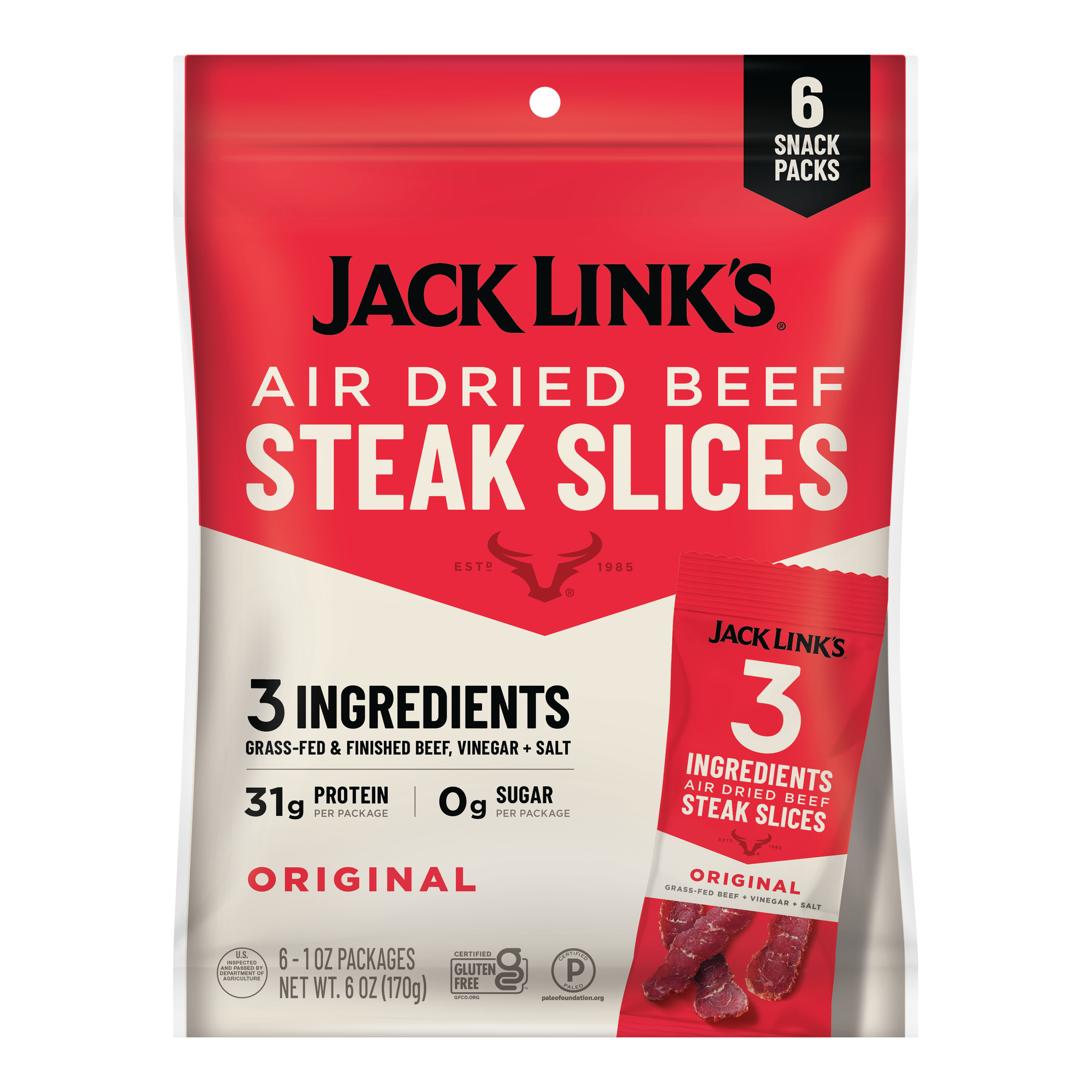 Original Air Dried Steak Slices Multipack
