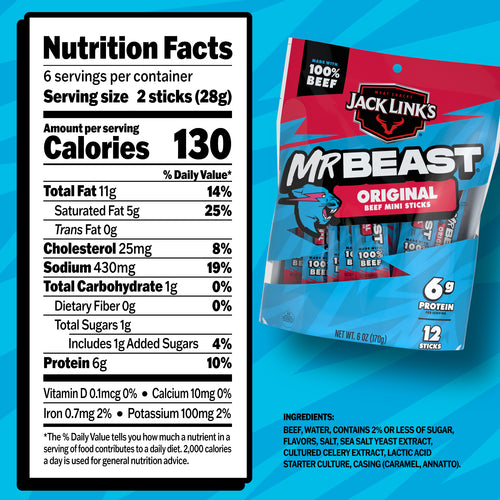 Jack Link's x MrBeast Original Mini Sticks