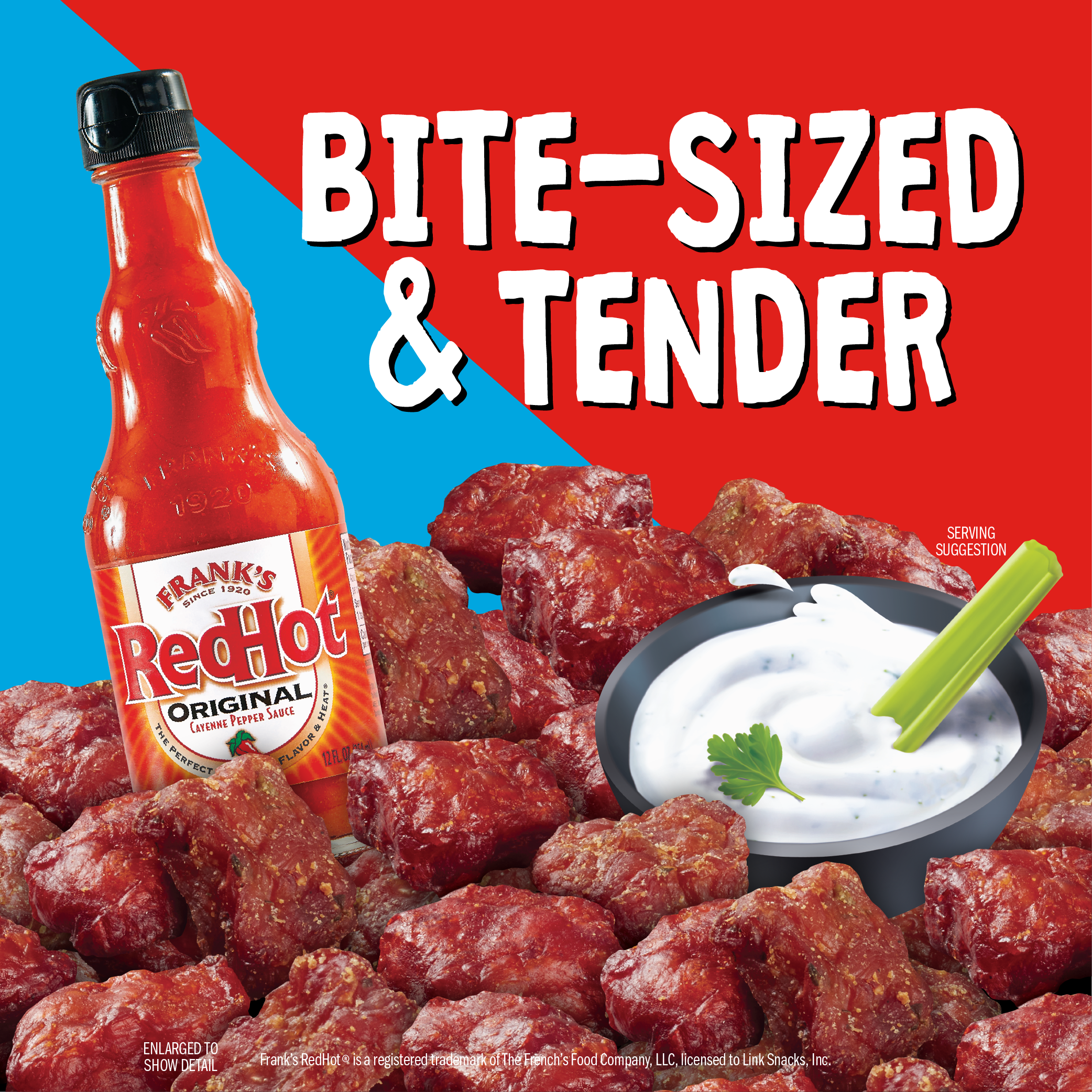 Jack Link's Duos Buffalo Style and Ranch Chicken Tender Bites, 2.85 ounce