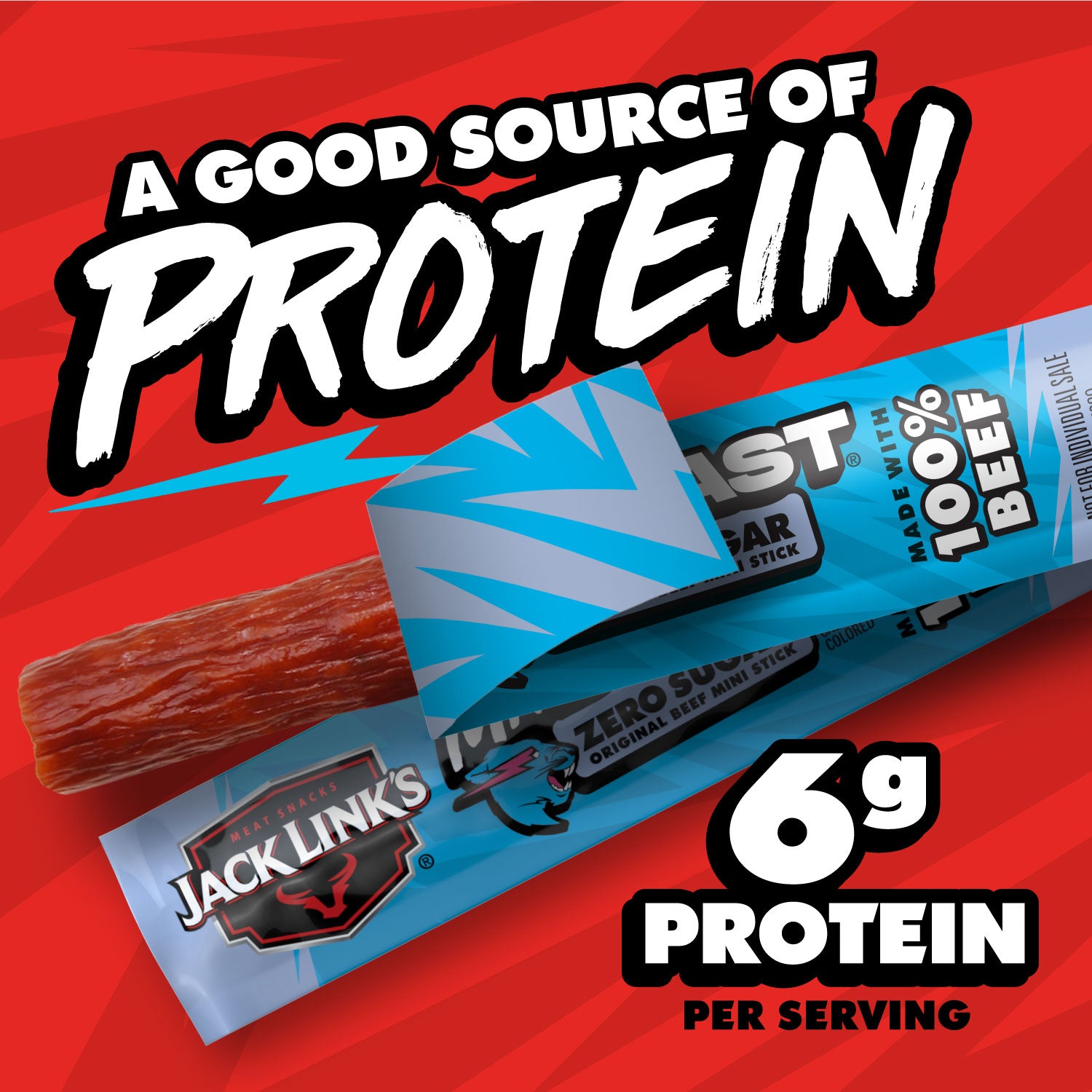 Jack Link's x MrBeast Zero Sugar Mini Sticks