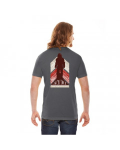 Sasquatch on Back T-Shirt, Asphalt