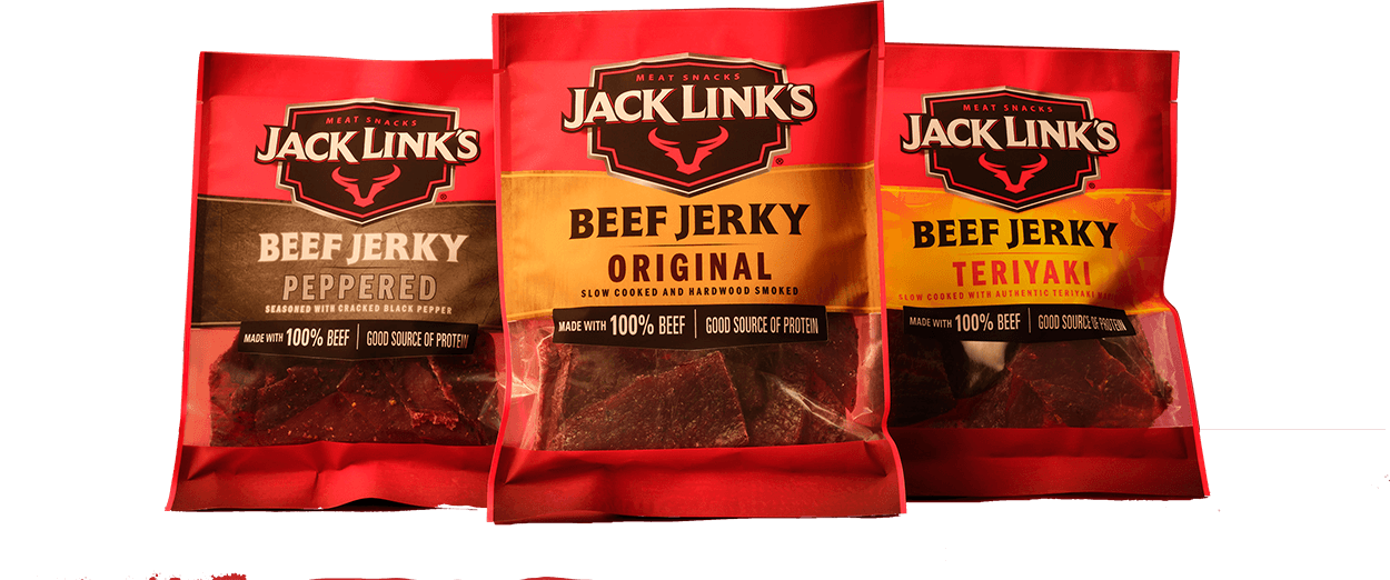Jack Link's Beef Jerky Packs: Peppered, Original, and Teriyaki